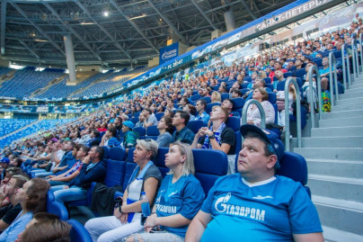 «Зенит» — «Динамо»: фан-зона «Смотри+ Арена» на стадионе  «Санкт-Петербург»