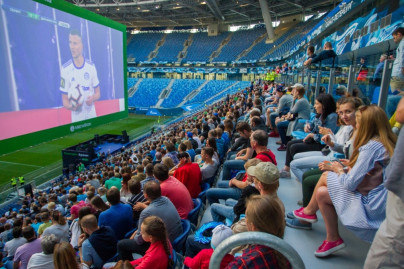 «Зенит» — «Динамо»: фан-зона «Смотри+ Арена» на стадионе  «Санкт-Петербург»