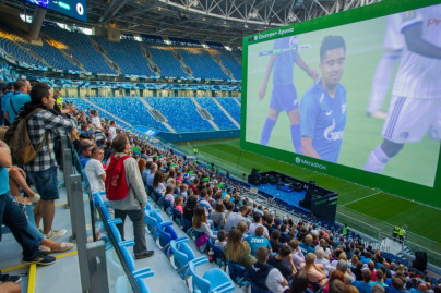 «Зенит» — «Динамо»: фан-зона «Смотри+ Арена» на стадионе  «Санкт-Петербург»
