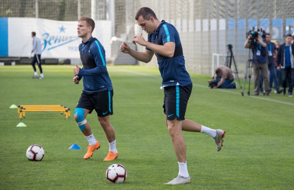 Открытая тренировка «Зенита» перед матчем с «Оренбургом»