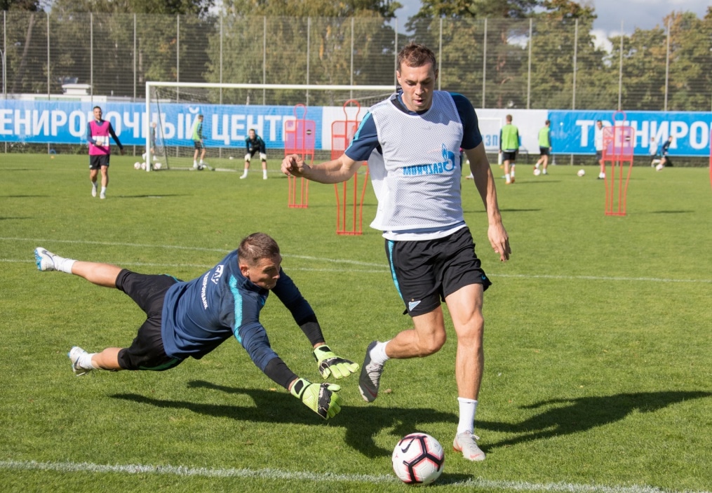Открытая тренировка «Зенита» перед матчем с «Оренбургом»