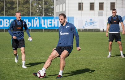 Открытая тренировка «Зенита» перед матчем с «Оренбургом»