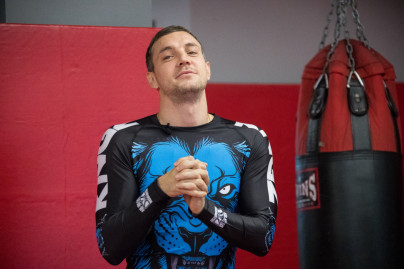 Совместная тренировка бойца UFC Александра Волкова и Артема Дзюбы