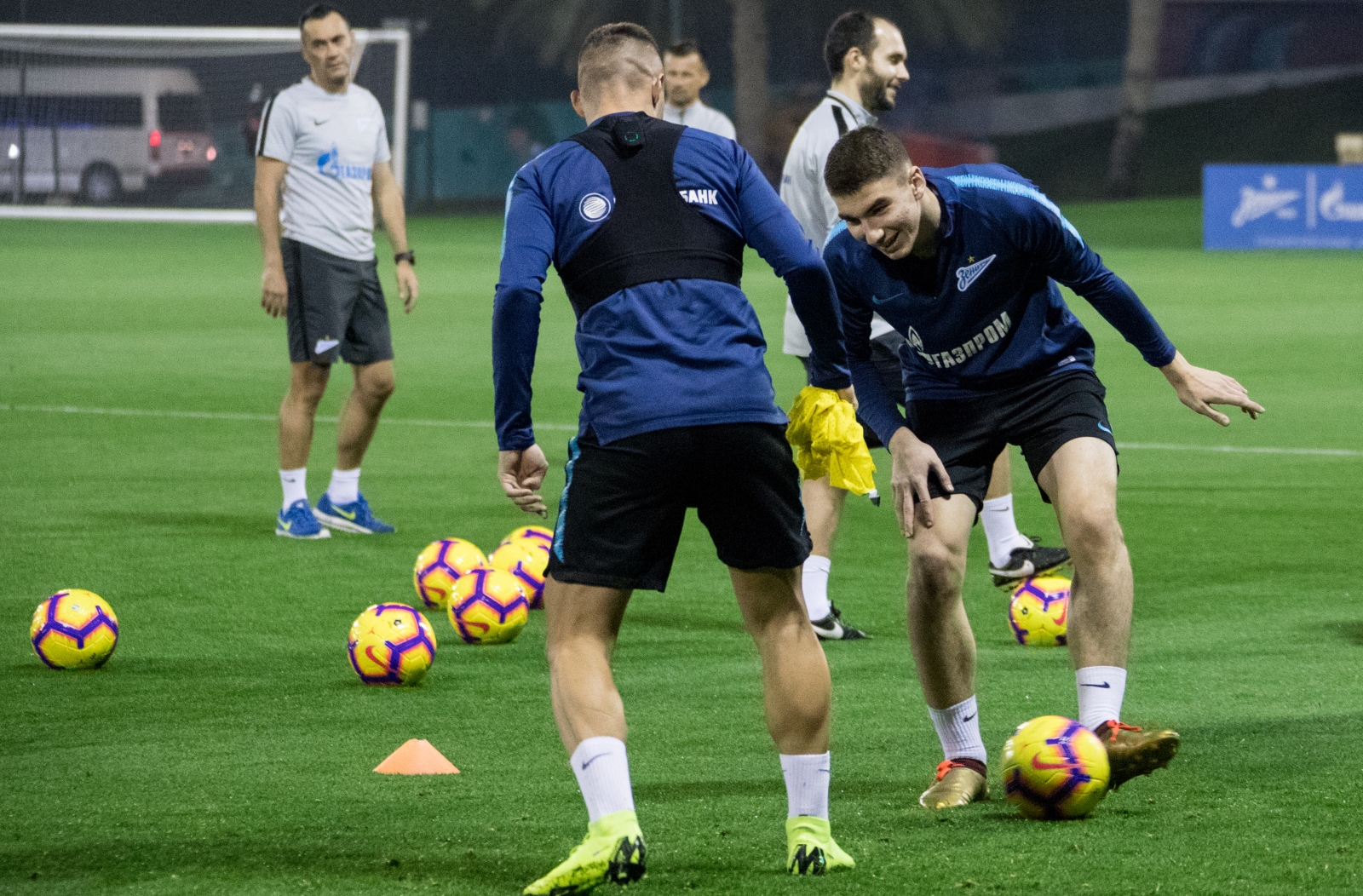 «Газпром» — тренировочные сборы в Катаре: 15 января, вечерняя тренировка