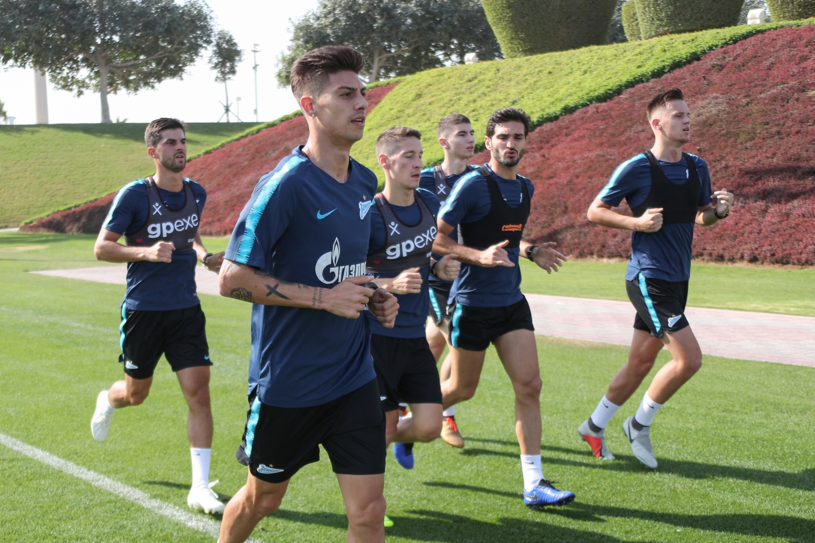 «Газпром» — тренировочные сборы в Катаре: 16 января, утренняя тренировка