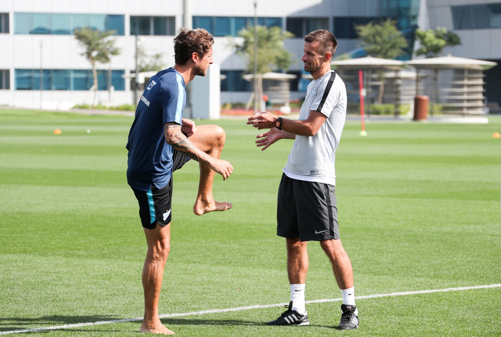 «Газпром» — тренировочные сборы в Катаре: 16 января, утренняя тренировка