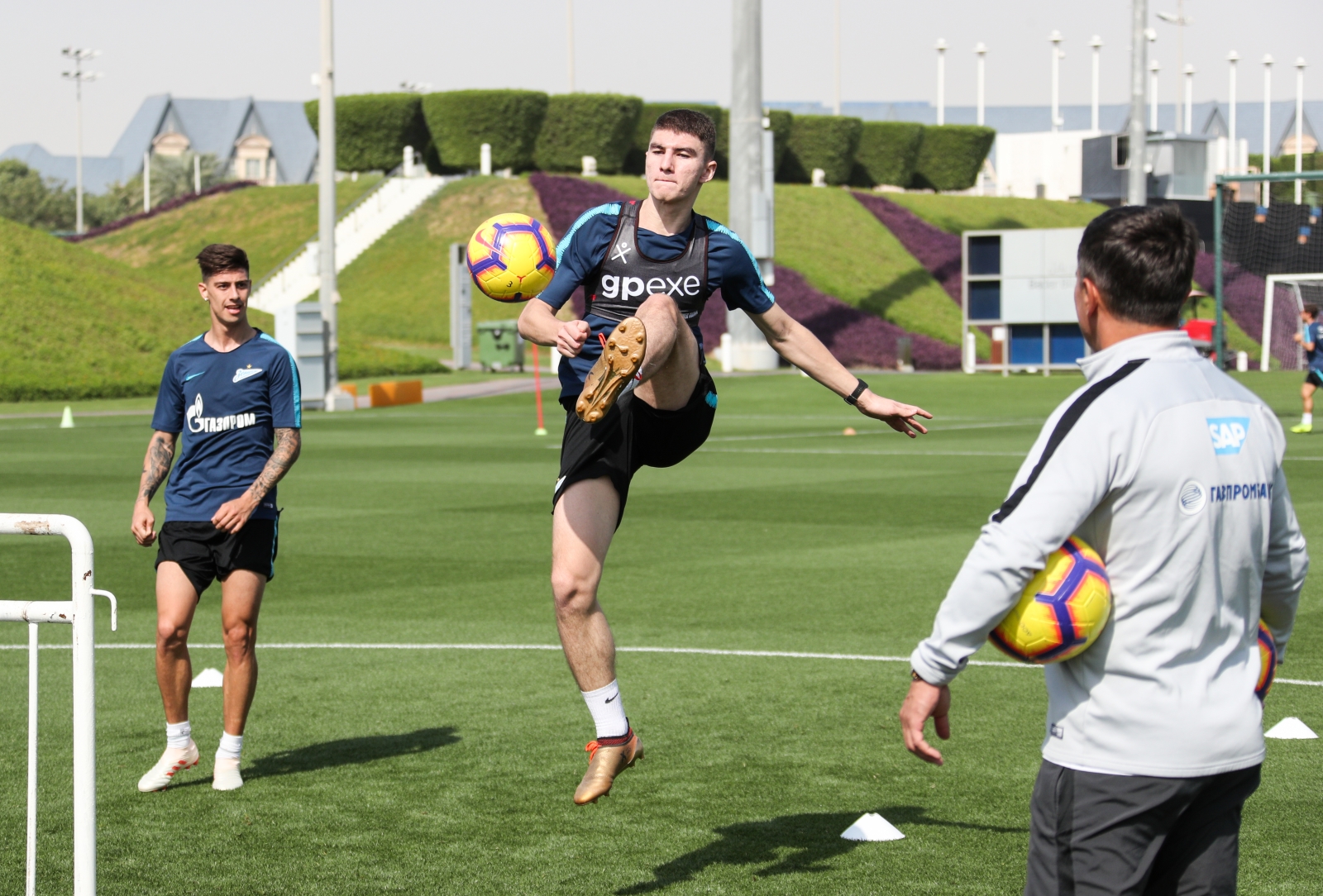 «Газпром» — тренировочные сборы в Катаре: 16 января, утренняя тренировка