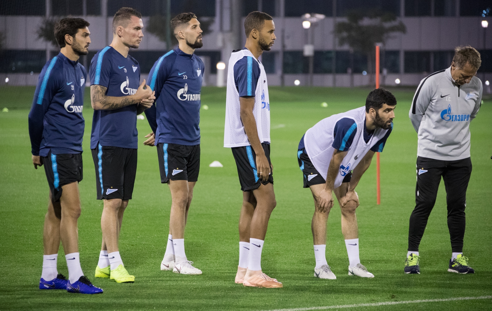 «Газпром»-тренировочные сборы в Катаре: 16 января, вечерняя тренировка