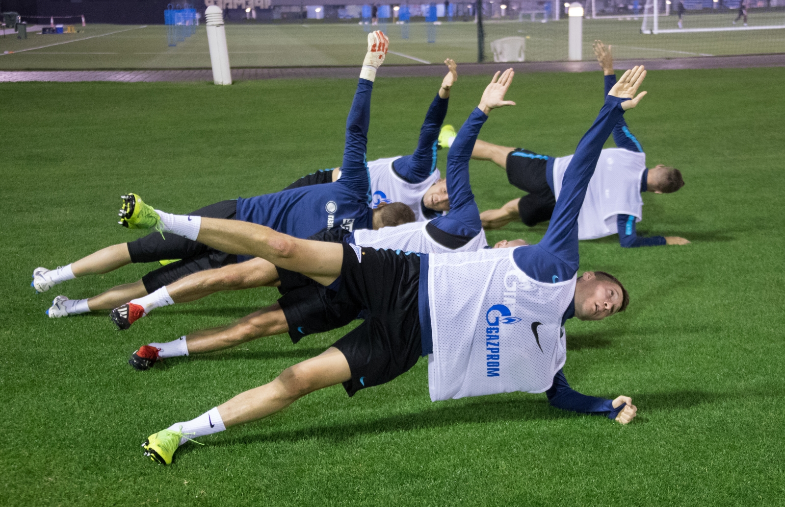 «Газпром»-тренировочные сборы в Катаре: 16 января, вечерняя тренировка