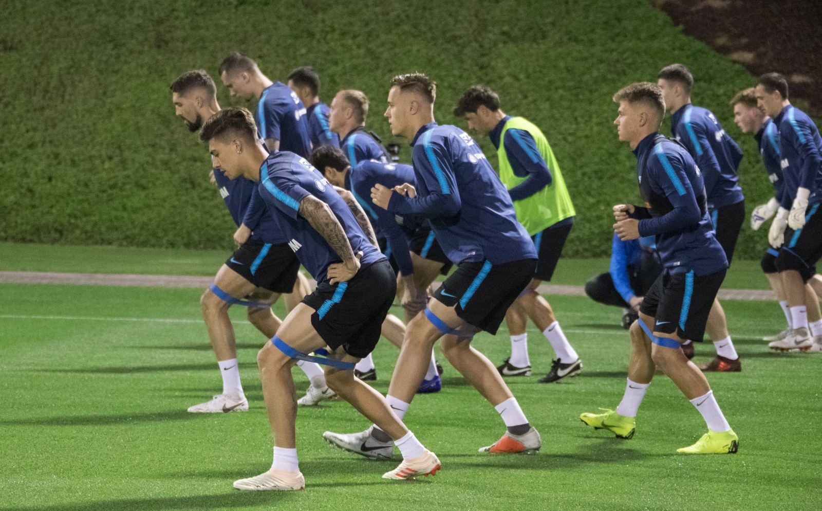 «Газпром»-тренировочные сборы в Катаре: 16 января, вечерняя тренировка