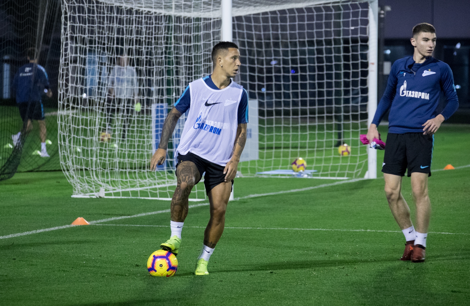 «Газпром»-тренировочные сборы в Катаре: 16 января, вечерняя тренировка