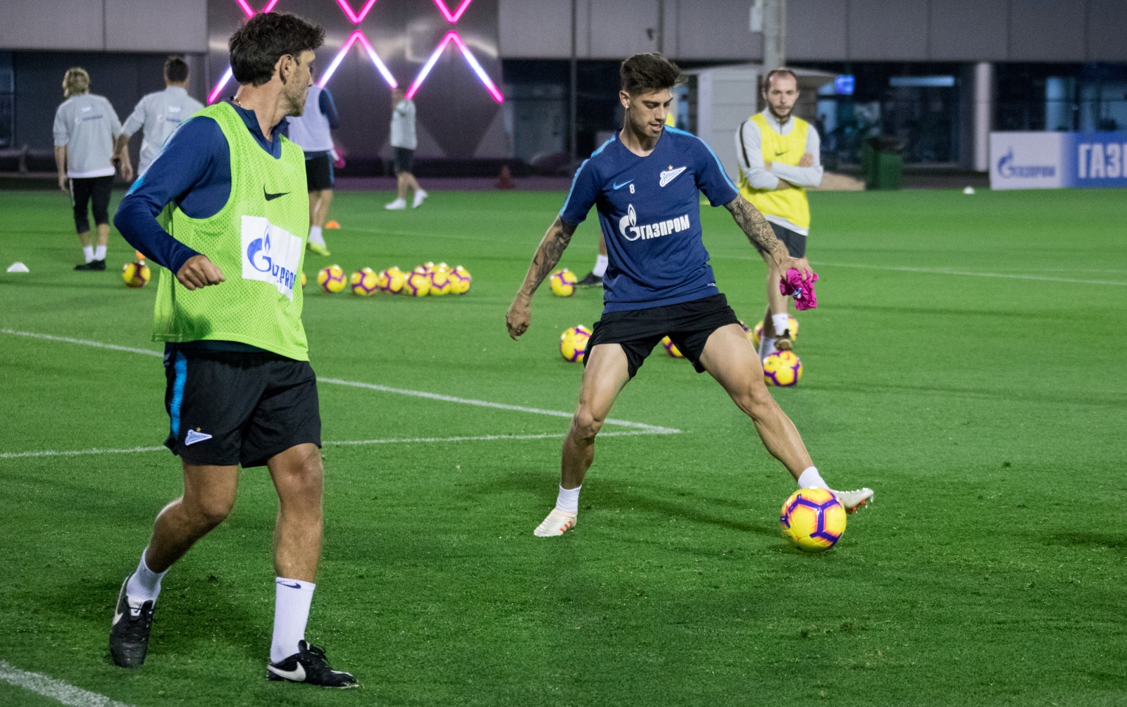 «Газпром»-тренировочные сборы в Катаре: 16 января, вечерняя тренировка