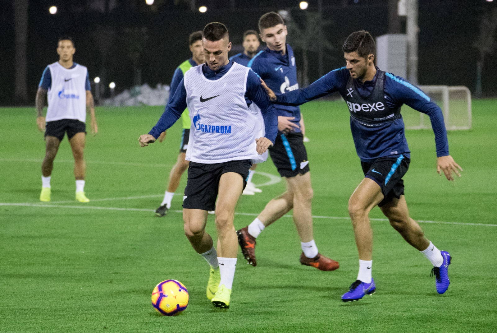 «Газпром»-тренировочные сборы в Катаре: 16 января, вечерняя тренировка