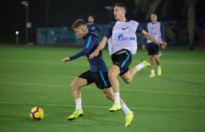 «Газпром»-тренировочные сборы в Катаре: 16 января, вечерняя тренировка