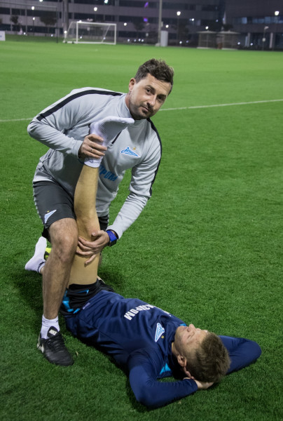 «Газпром»-тренировочные сборы в Катаре: 16 января, вечерняя тренировка