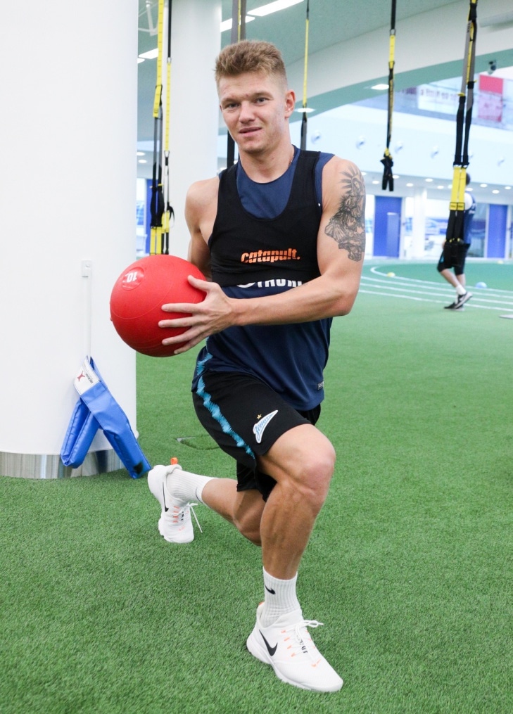 «Газпром»-тренировочные сборы в Катаре: 17 января, утренняя тренировка