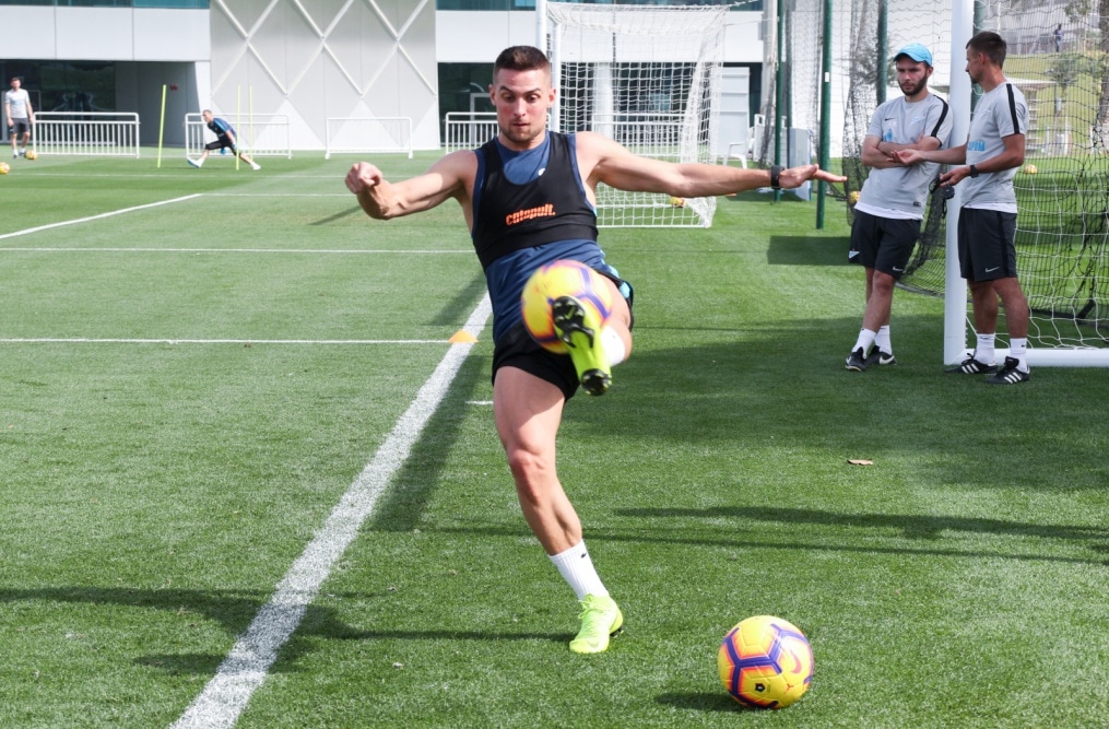 «Газпром»-тренировочные сборы в Катаре: 17 января, утренняя тренировка