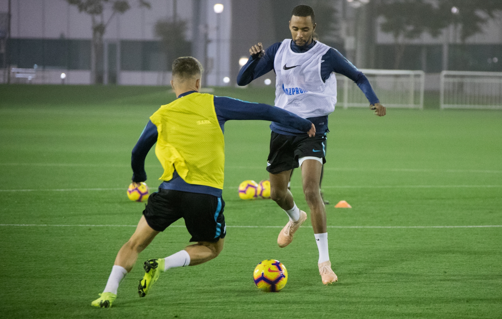 «Газпром»-тренировочные сборы в Катаре: 17 января, вечерняя тренировка