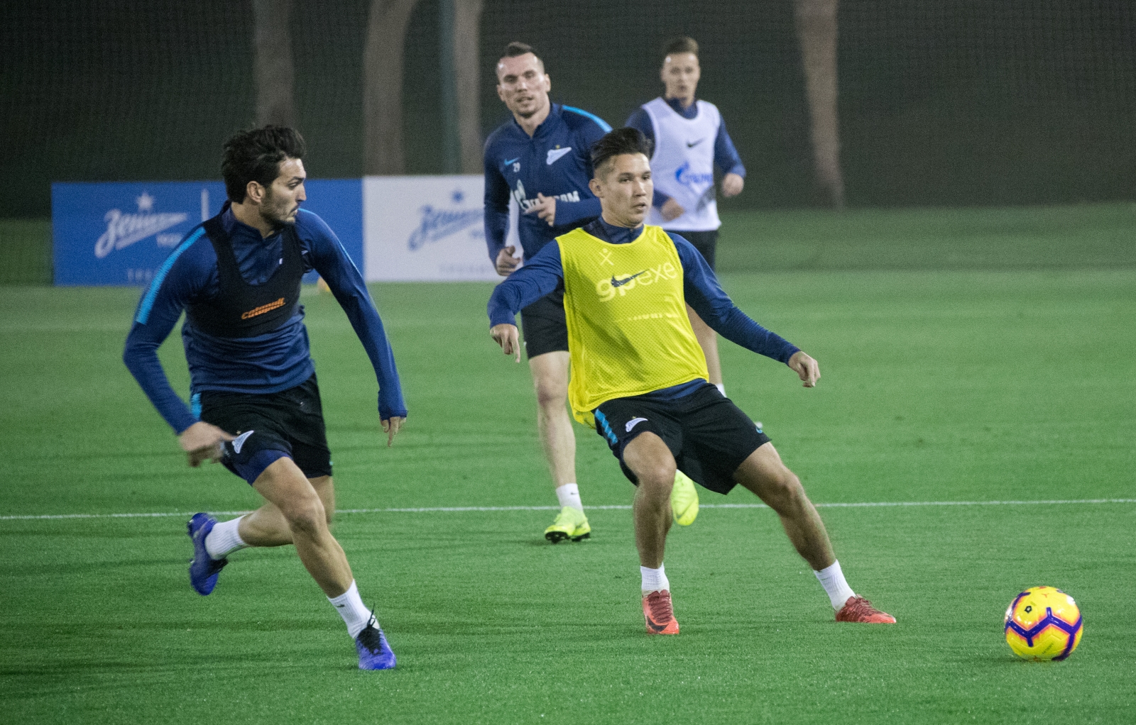 «Газпром»-тренировочные сборы в Катаре: 17 января, вечерняя тренировка