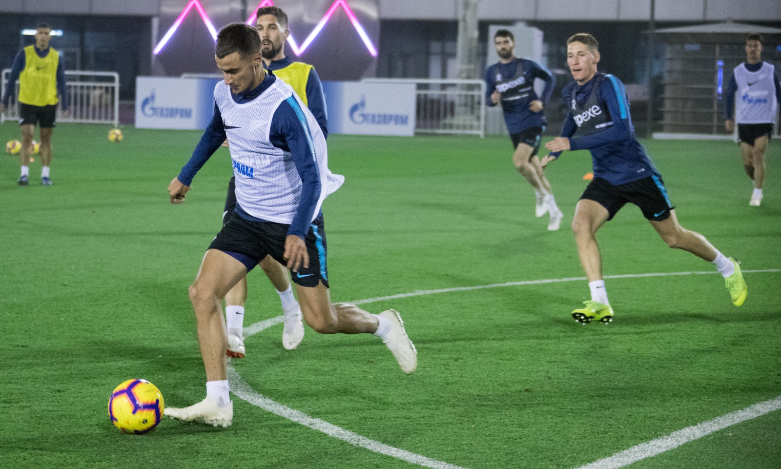 «Газпром»-тренировочные сборы в Катаре: 17 января, вечерняя тренировка