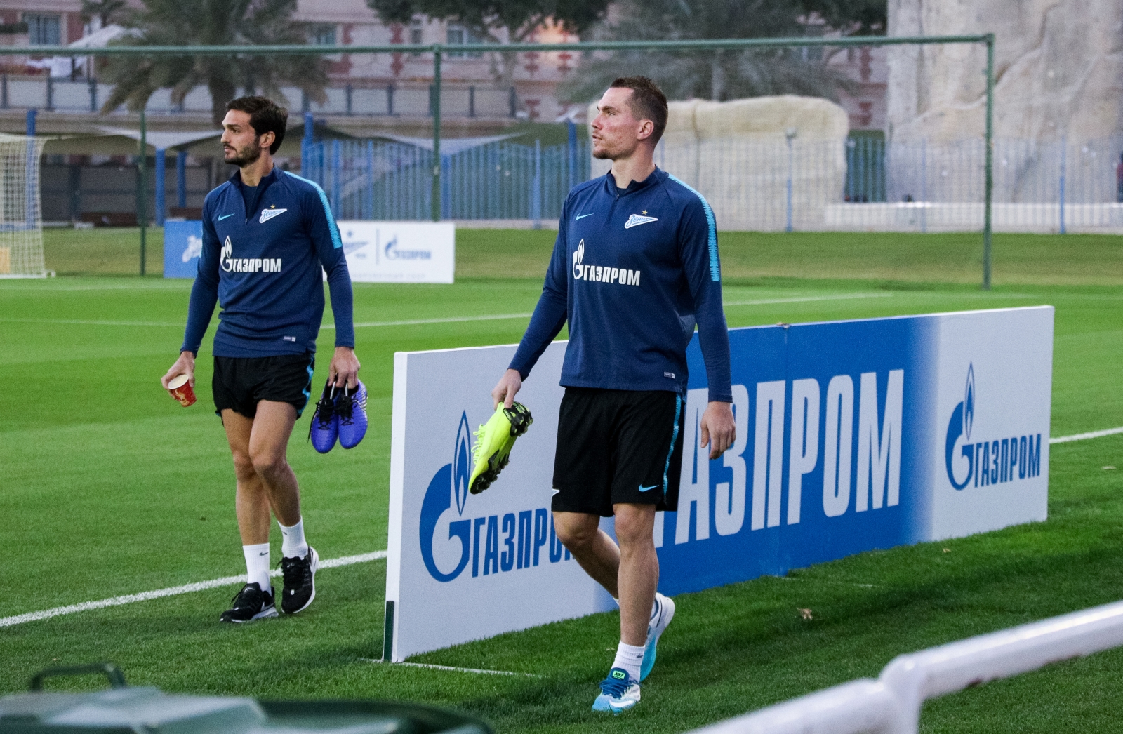 «Газпром»-тренировочные сборы в Катаре: 18 января, вечерняя тренировка