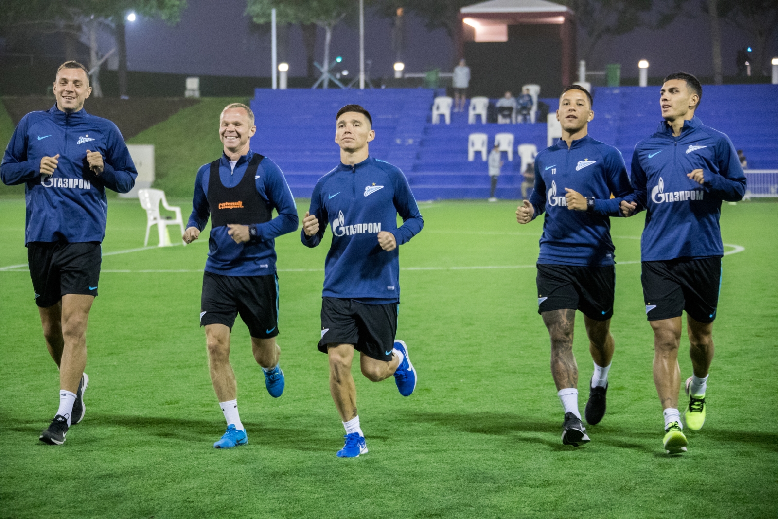 «Газпром»-тренировочные сборы в Катаре: 18 января, вечерняя тренировка