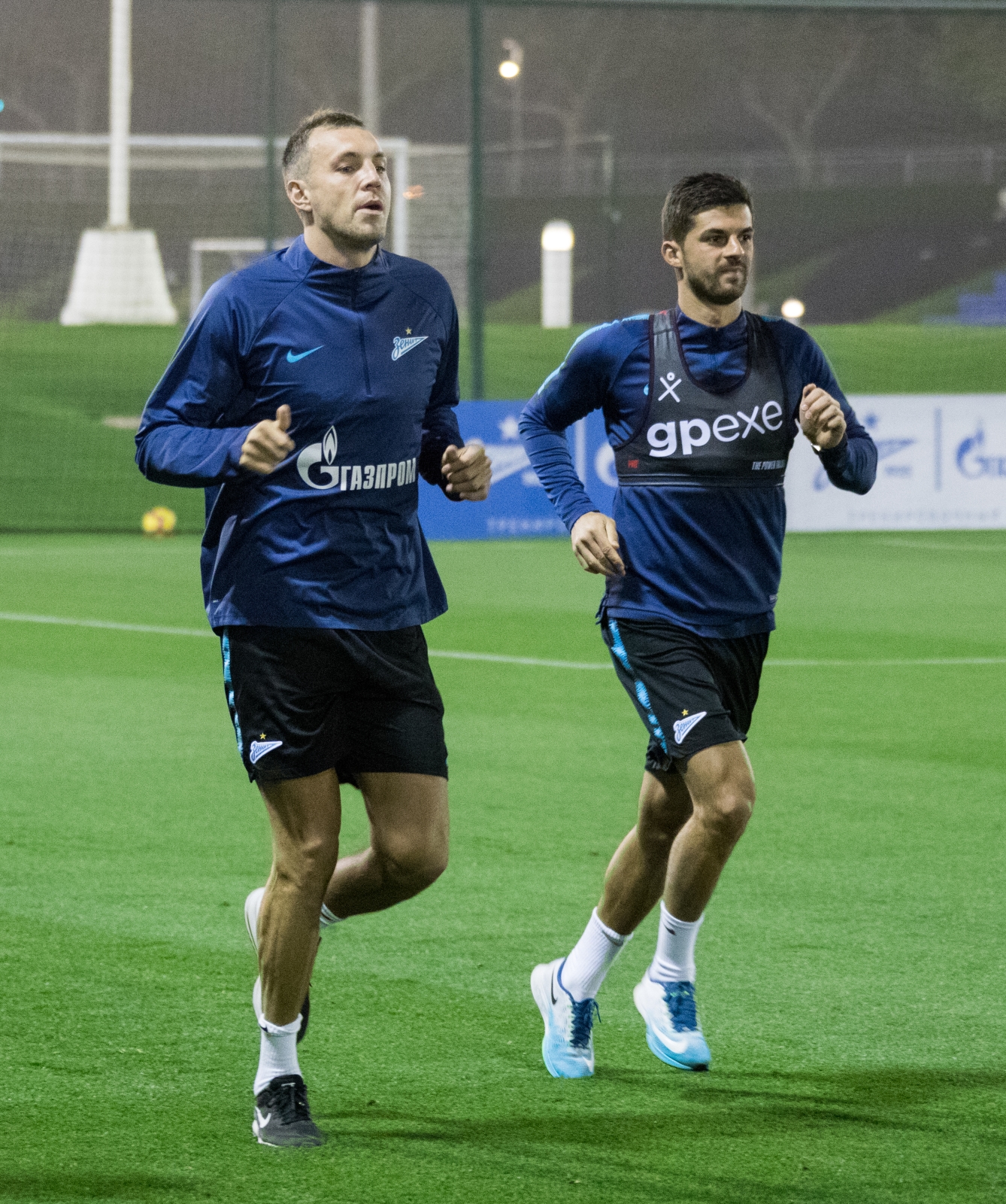 «Газпром»-тренировочные сборы в Катаре: 18 января, вечерняя тренировка