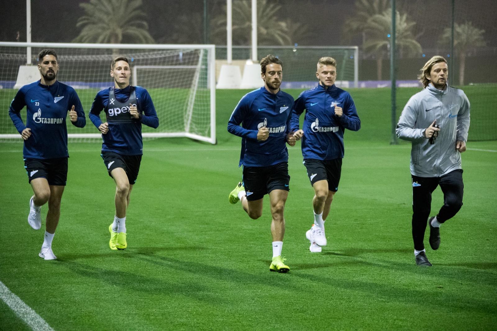 «Газпром»-тренировочные сборы в Катаре: 18 января, вечерняя тренировка