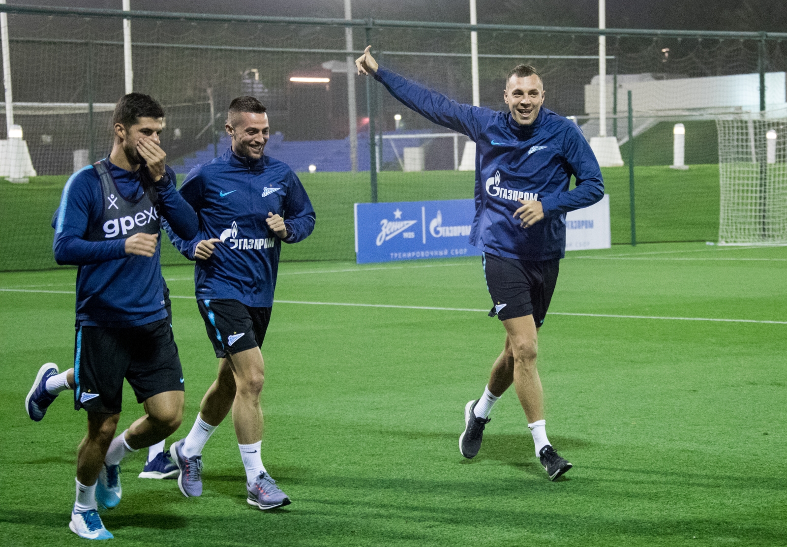 «Газпром»-тренировочные сборы в Катаре: 18 января, вечерняя тренировка
