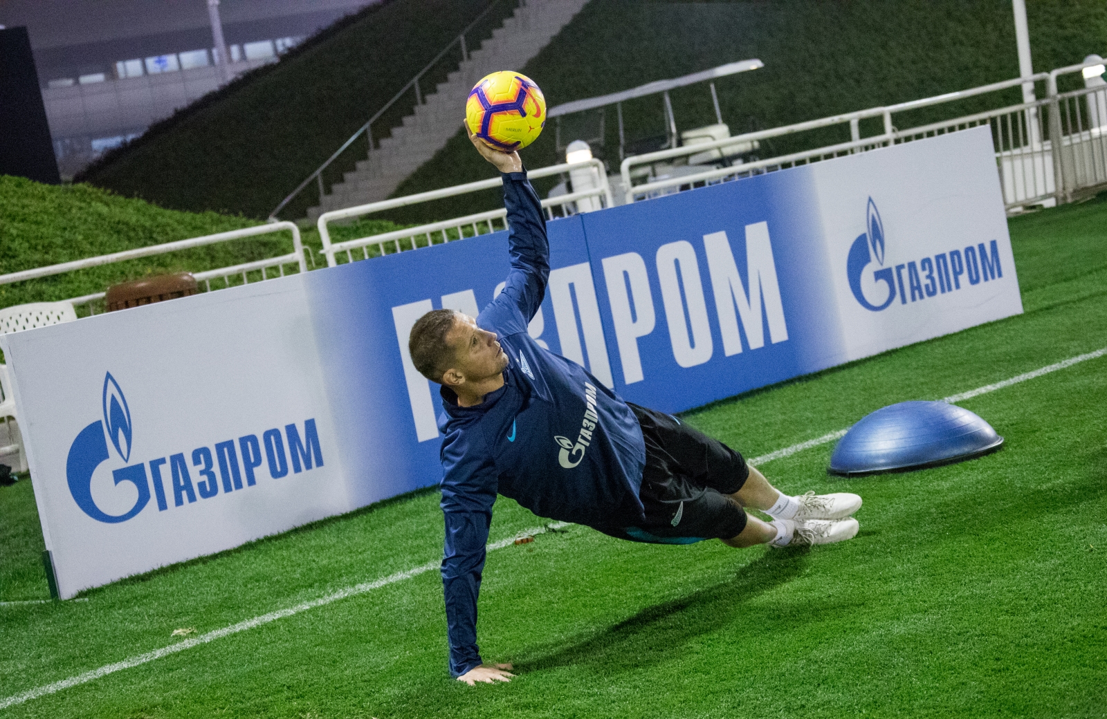 «Газпром»-тренировочные сборы в Катаре: 18 января, вечерняя тренировка