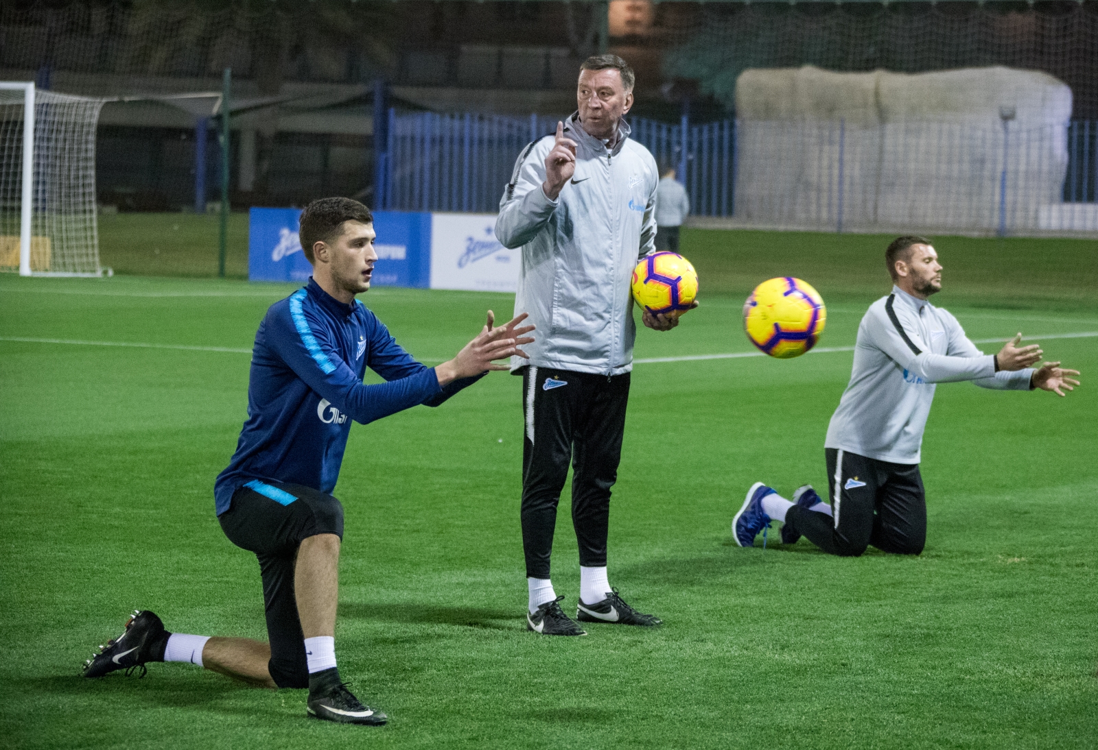 «Газпром»-тренировочные сборы в Катаре: 18 января, вечерняя тренировка