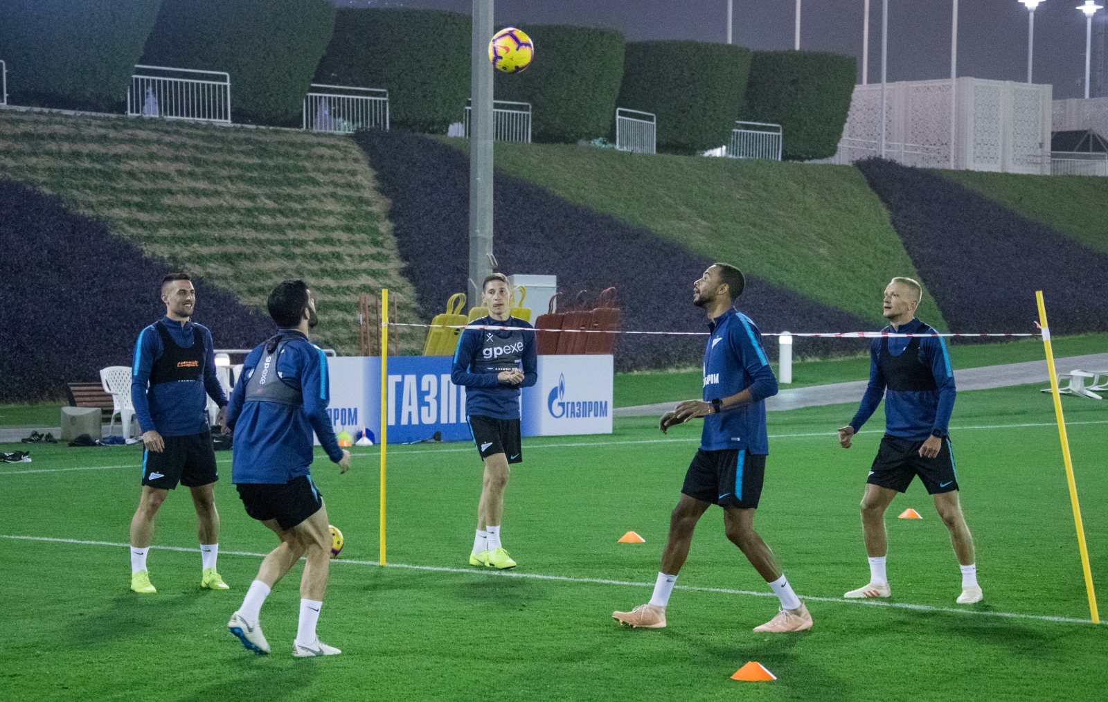 «Газпром»-тренировочные сборы в Катаре: 18 января, вечерняя тренировка