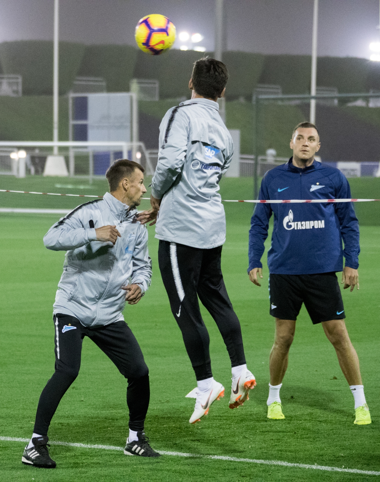 «Газпром»-тренировочные сборы в Катаре: 18 января, вечерняя тренировка