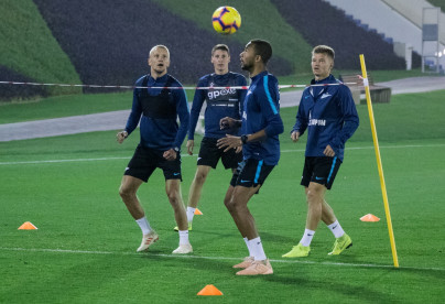 «Газпром»-тренировочные сборы в Катаре: 18 января, вечерняя тренировка