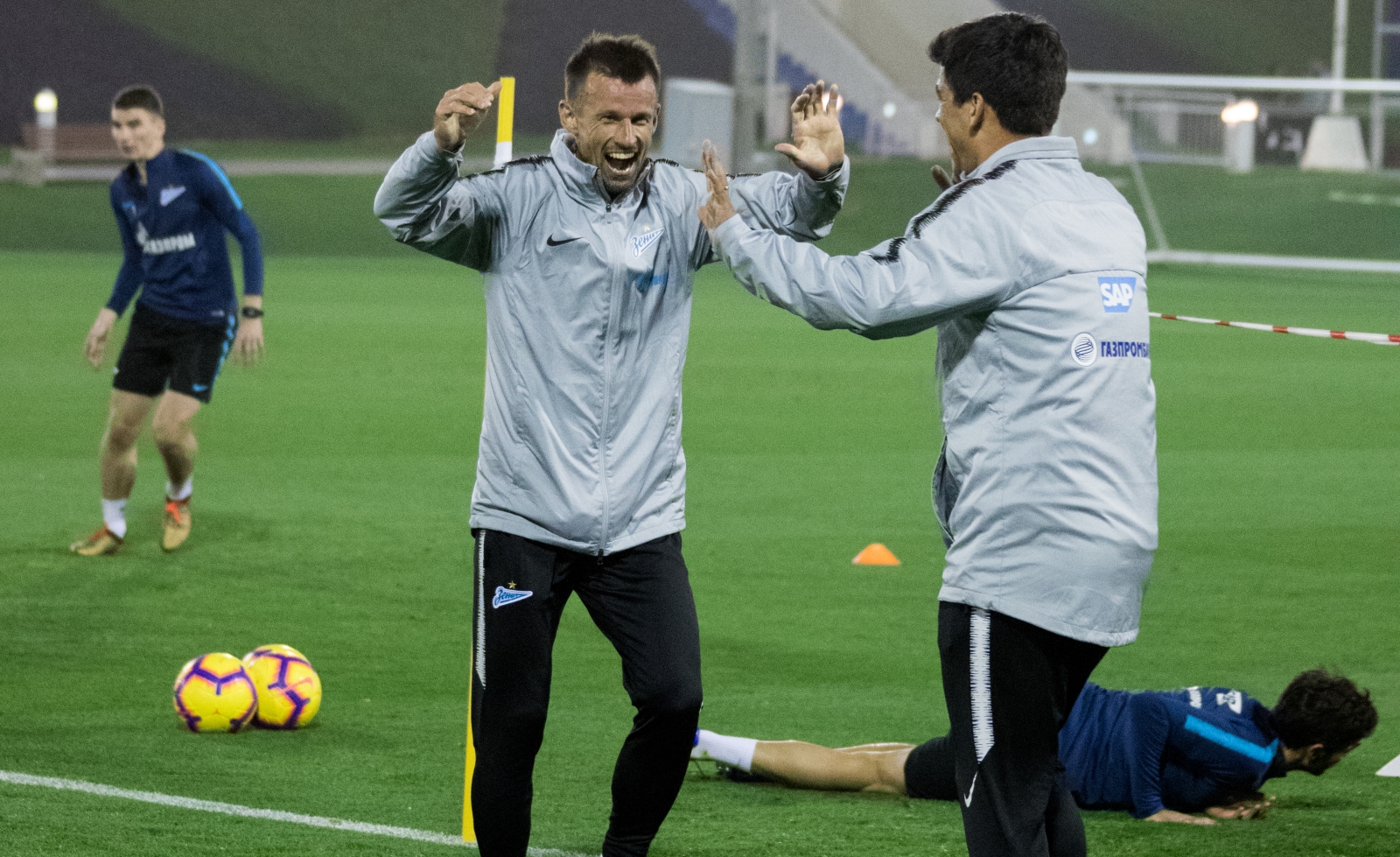 «Газпром»-тренировочные сборы в Катаре: 18 января, вечерняя тренировка