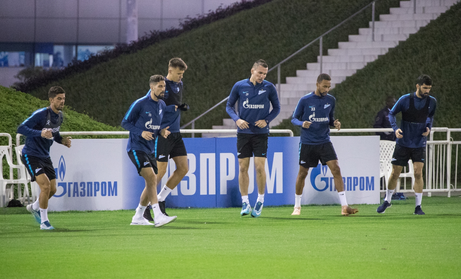«Газпром»-тренировочные сборы в Катаре: 20 января, вечерняя тренировка