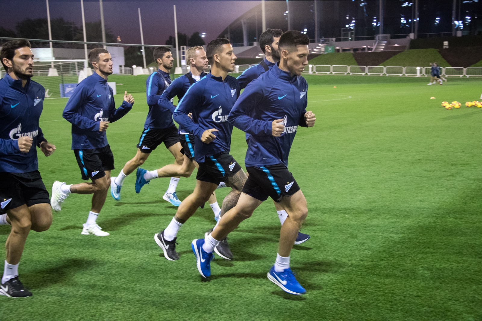 «Газпром»-тренировочные сборы в Катаре: 20 января, вечерняя тренировка