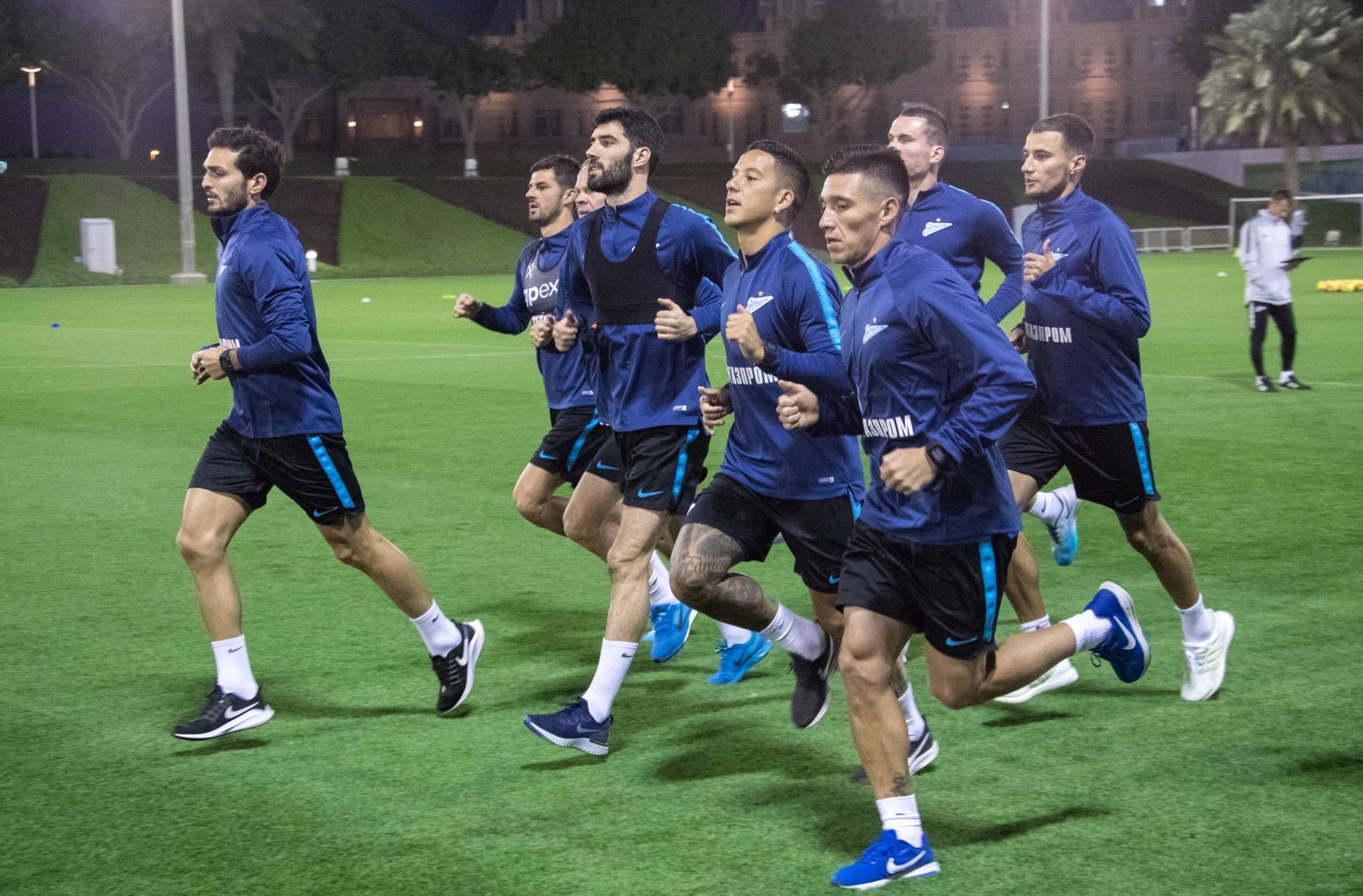 «Газпром»-тренировочные сборы в Катаре: 20 января, вечерняя тренировка