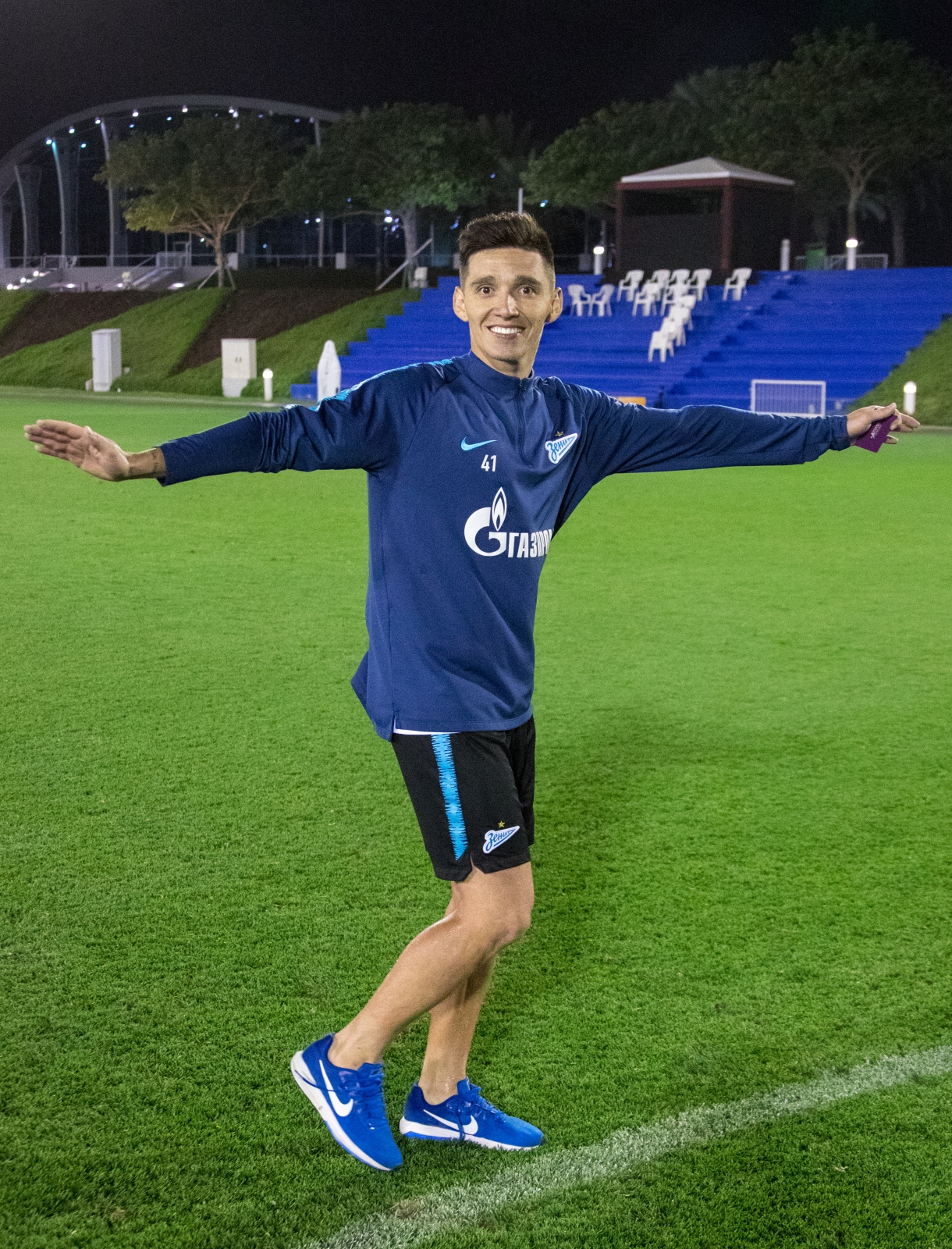 «Газпром»-тренировочные сборы в Катаре: 20 января, вечерняя тренировка