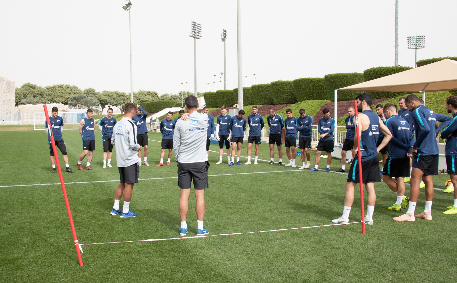 «Газпром»-тренировочные сборы в Катаре: 22 января, утренняя тренировка