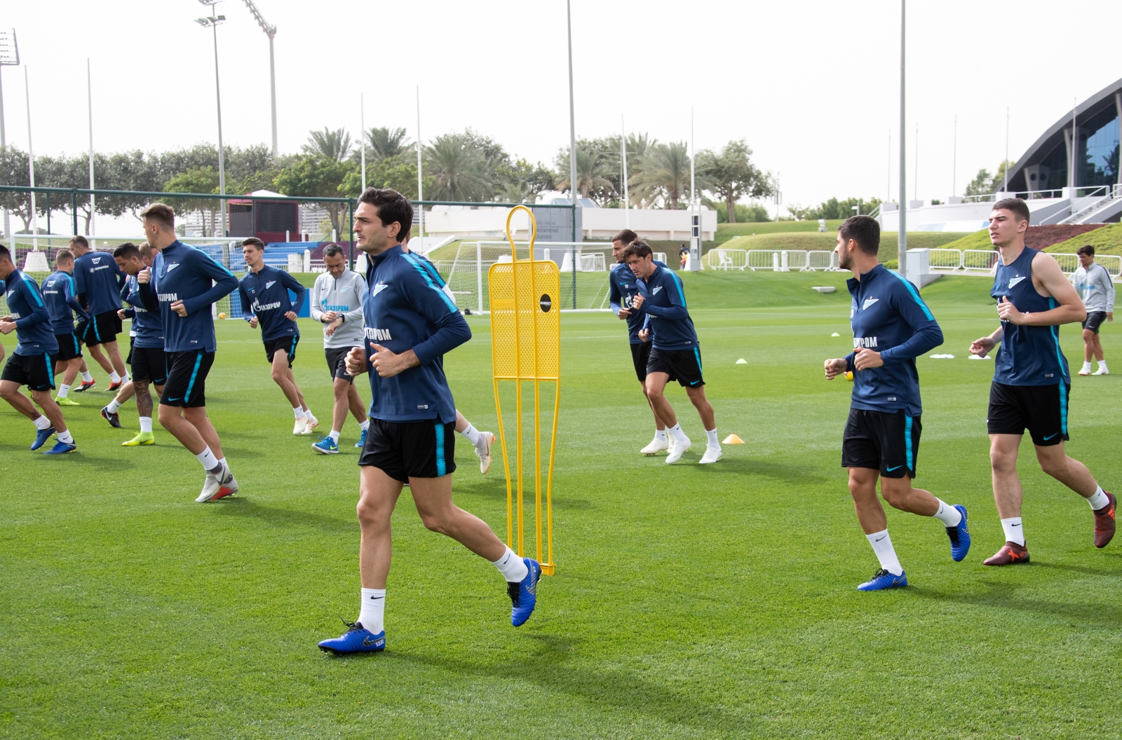 «Газпром»-тренировочные сборы в Катаре: 22 января, утренняя тренировка