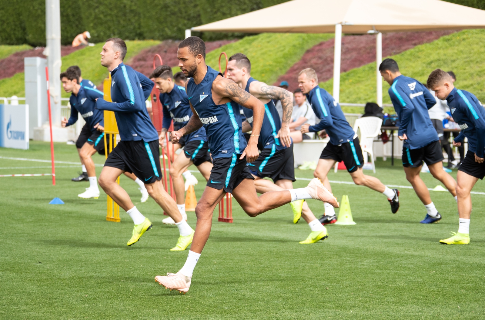 «Газпром»-тренировочные сборы в Катаре: 22 января, утренняя тренировка