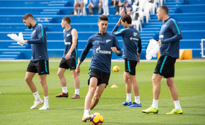 «Газпром»-тренировочные сборы в Катаре: 22 января, утренняя тренировка