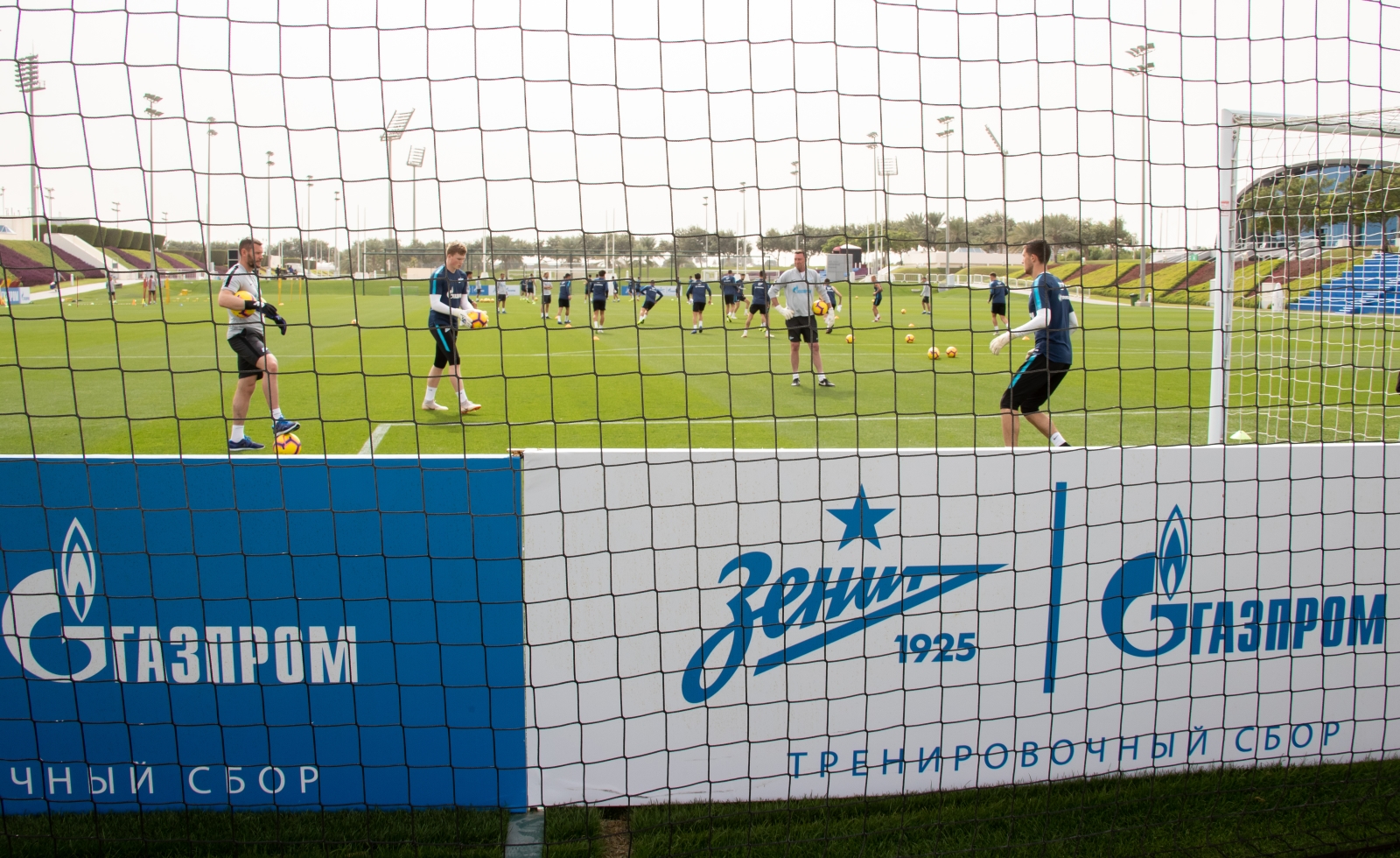 «Газпром»-тренировочные сборы в Катаре: 22 января, утренняя тренировка