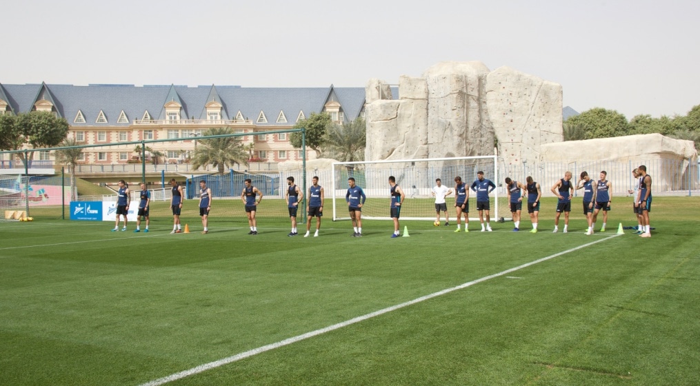 «Газпром»-тренировочные сборы в Катаре: 23 января, утренняя тренировка