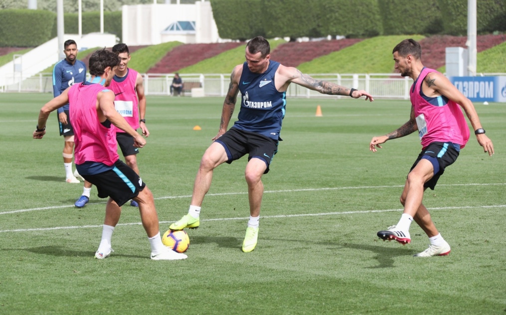 «Газпром»-тренировочные сборы в Катаре: 23 января, утренняя тренировка