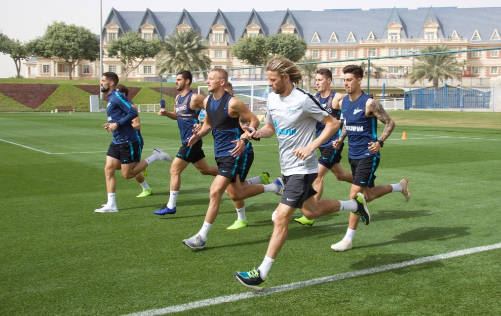 «Газпром»-тренировочные сборы в Катаре: 23 января, утренняя тренировка