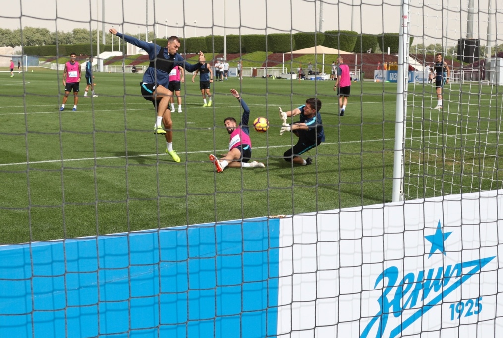 «Газпром»-тренировочные сборы в Катаре: 23 января, утренняя тренировка