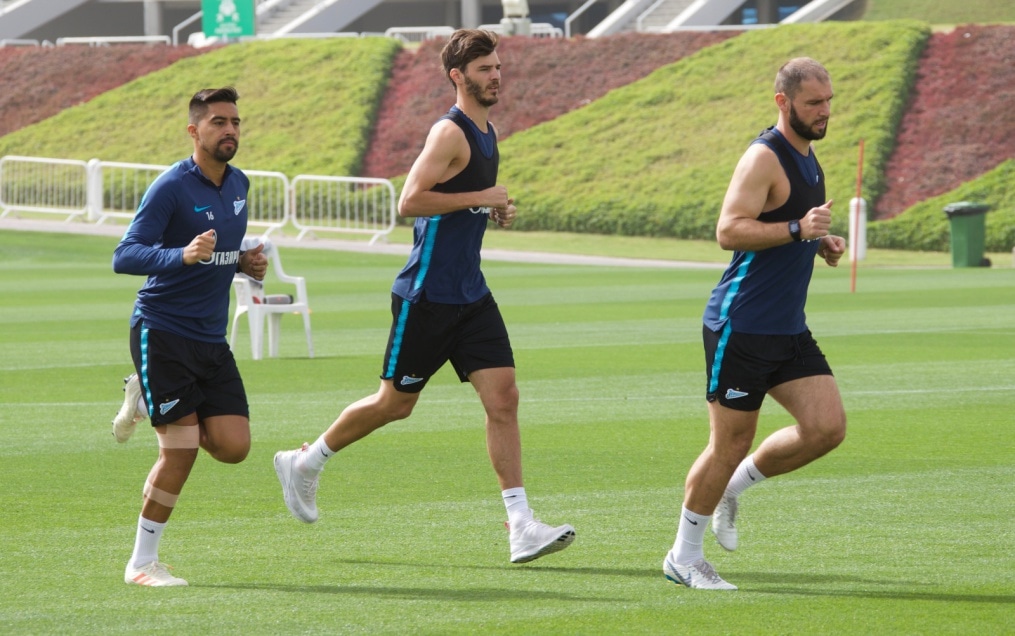 «Газпром»-тренировочные сборы в Катаре: 23 января, утренняя тренировка