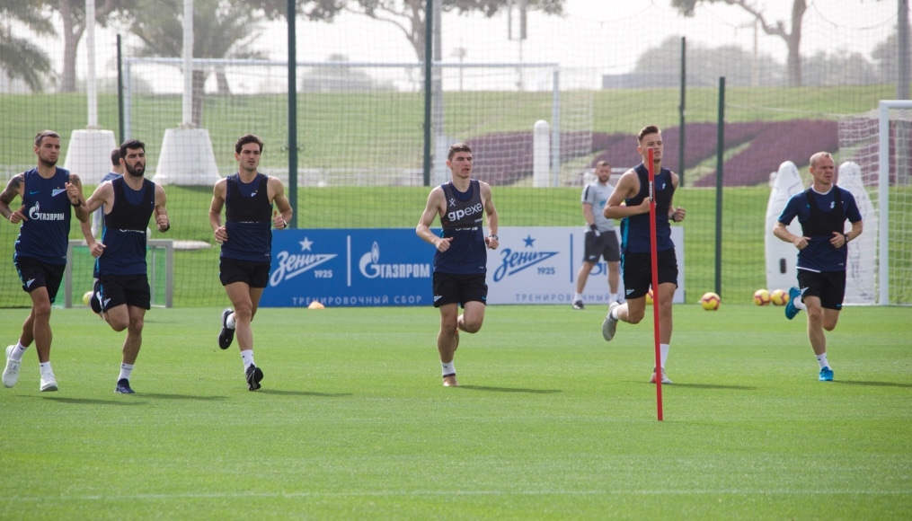 «Газпром»-тренировочные сборы в Катаре: 23 января, утренняя тренировка